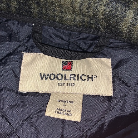 VINTAGE Wool plaid WOOLRICH jacket - Picture 9 of 11